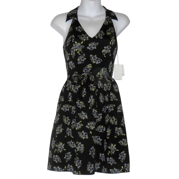 NWT🔖 Mac + Jac Floral Print Halter Dress Size L - Picture 1 of 7